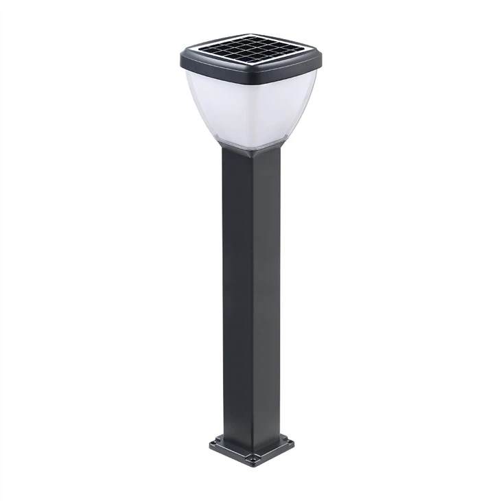 Square Hnub Ci Sab nraum zoov Led Bollard Teeb pom kev zoo