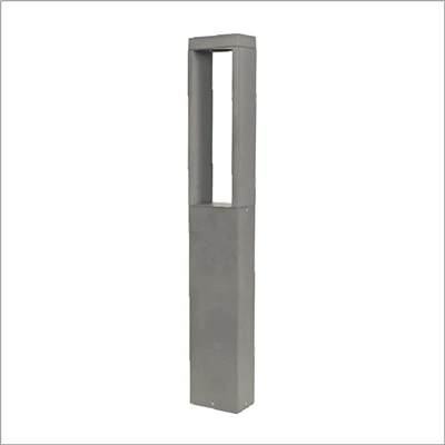 Sab nraum zoov IP65 Waterproof Niaj hnub nimno Rectangular Lawn Teeb Toj roob hauv pes vaj teeb pom kev zoo Led Bollard Teeb