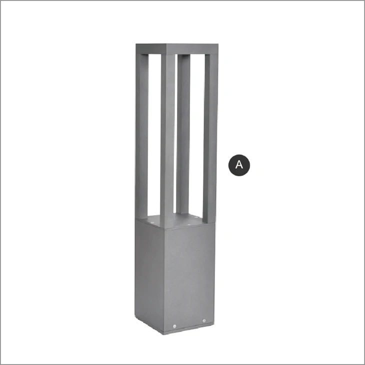 Waterproof Lawn Lamp Villa Courtyard Park Grass Ground Landscape Sab nraum zoov Hnub Ci Bollard Teeb Lub Vaj Teeb Led Lawn Teeb