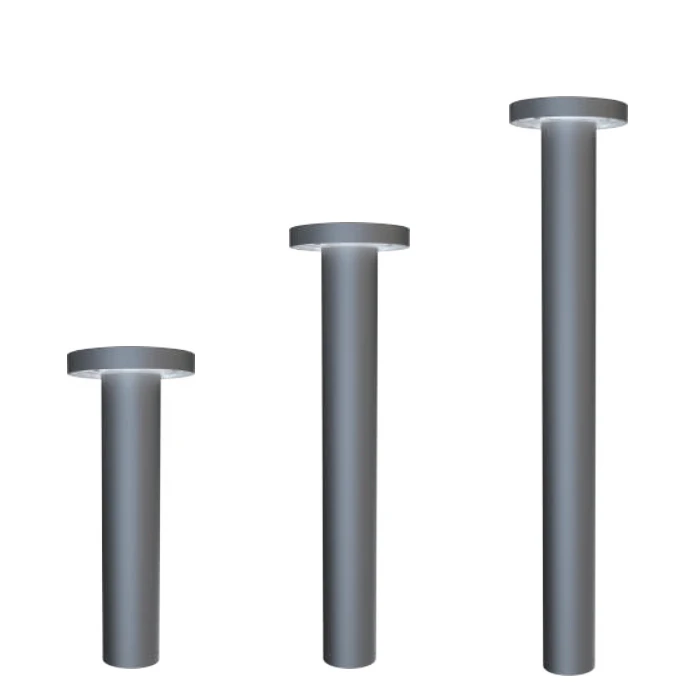 Tuam Tshoj Sab nraum zoov Flat Top Bollard Nrog Lens