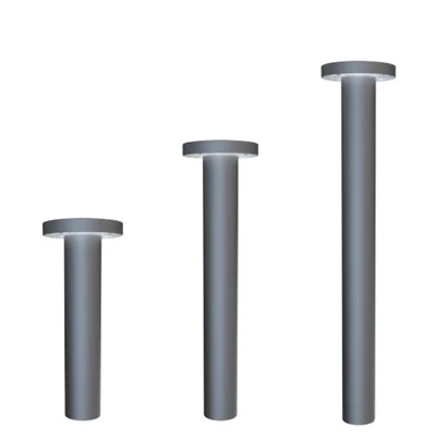 Tuam Tshoj Sab nraum zoov Flat Top Bollard Nrog Lens